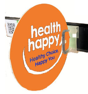 shelf sign - Health Happy