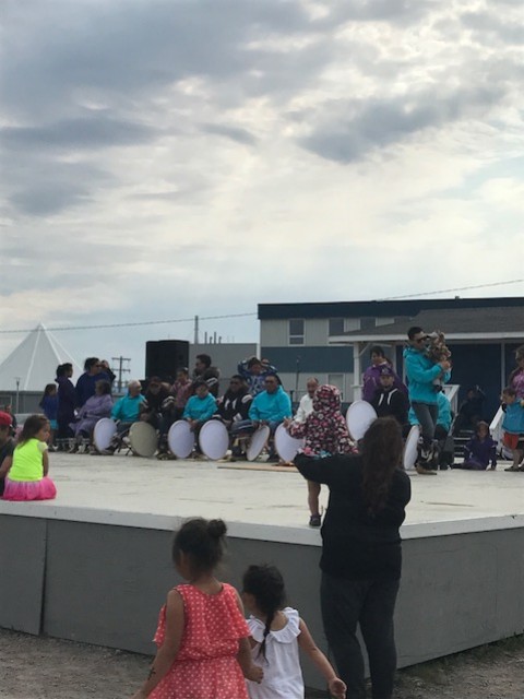Drum performance in Inuvik, NT